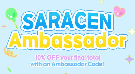 Get your discount code from a SARACEN Ambassador.